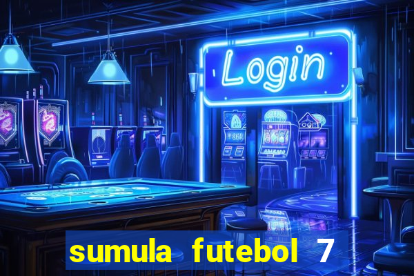 sumula futebol 7 society excel